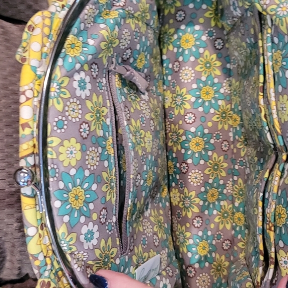 NWOT Vera Bradley Eloise Bag Lemon Parfait Pattern - Picture 3 of 5